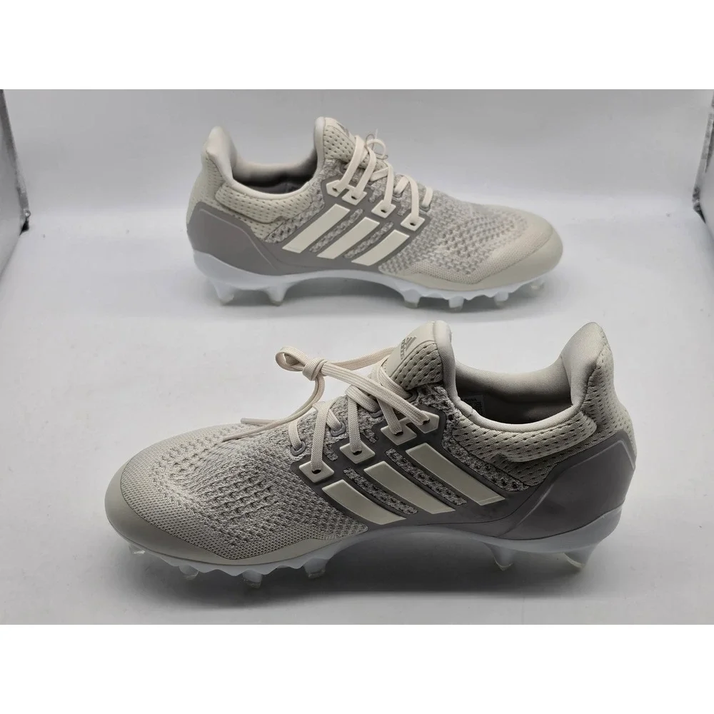 Adidas Ultraboost Cleat Men 9.5 Talc Granite White Football Cleats JP7409 NWOB
